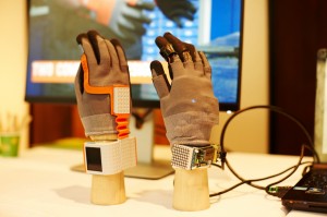 Das Münchner Start-up ProGlove präsentierte seinen smarten Handschuh. (Foto: Stefan Pielow / MÜNCHNER KREIS)